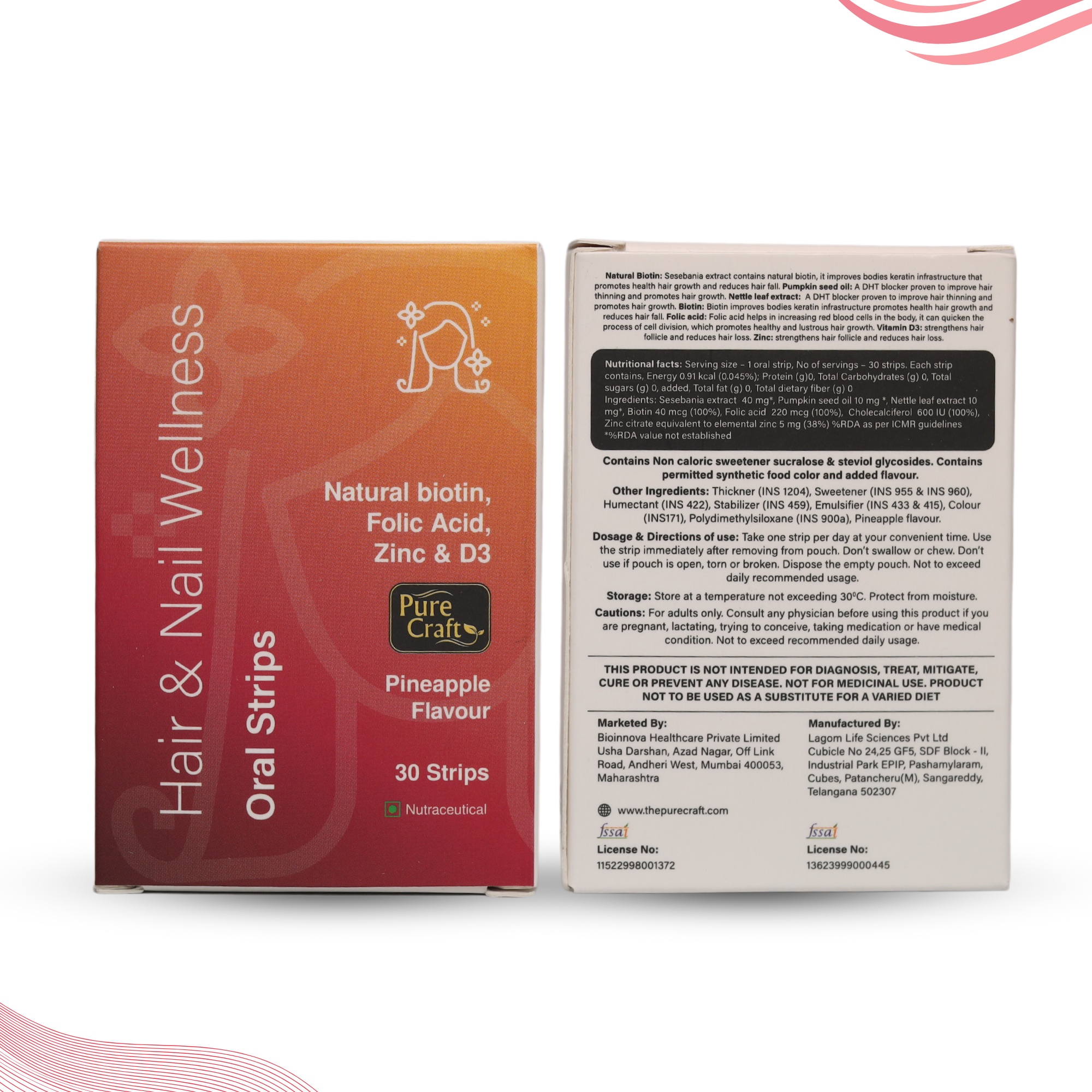 Hair & Nail wellness strips